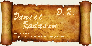 Daniel Radašin vizit kartica